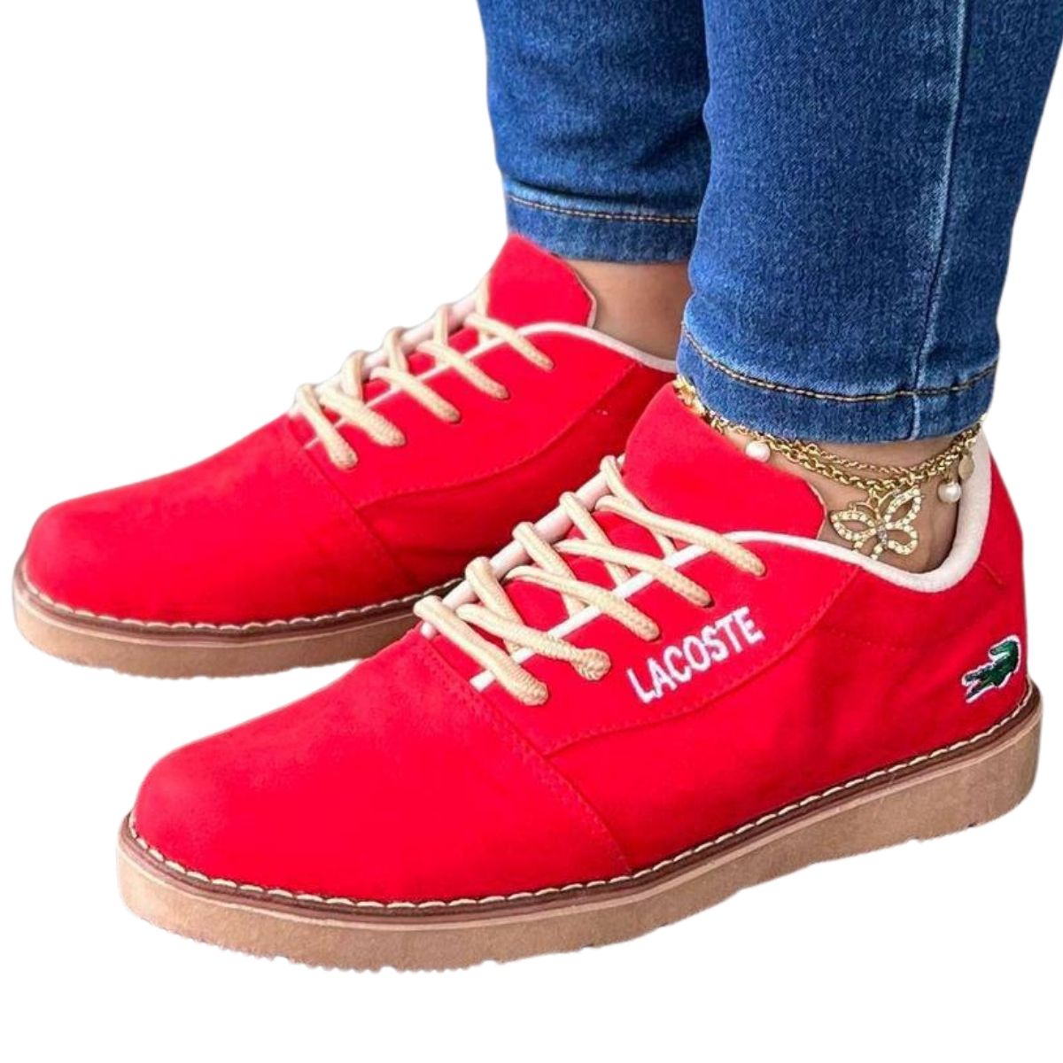 Lacoste zapatos para mujer color rojo de uso diario en Colombia. Comprar en onlineshoppingcenterg